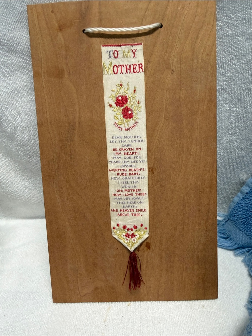 Victorian Stevens Coventry Steven-graph  Silk Bookmark- To My Mother